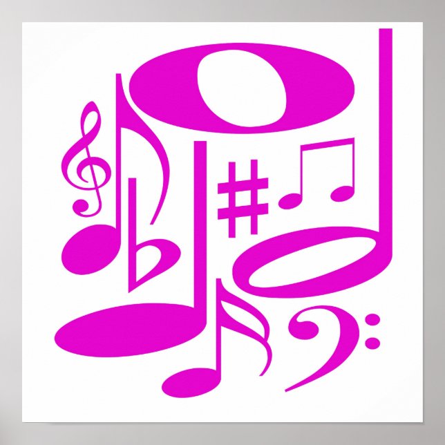 Musical Pink Poster (Front)