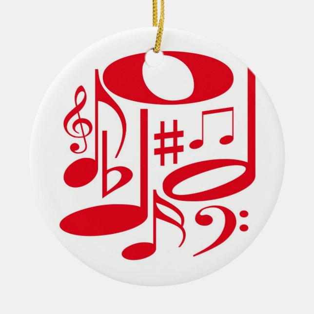 Musical Red Ornament (Front)