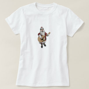 Musical Santa Claus Playing Christmas Songs T-Shirt