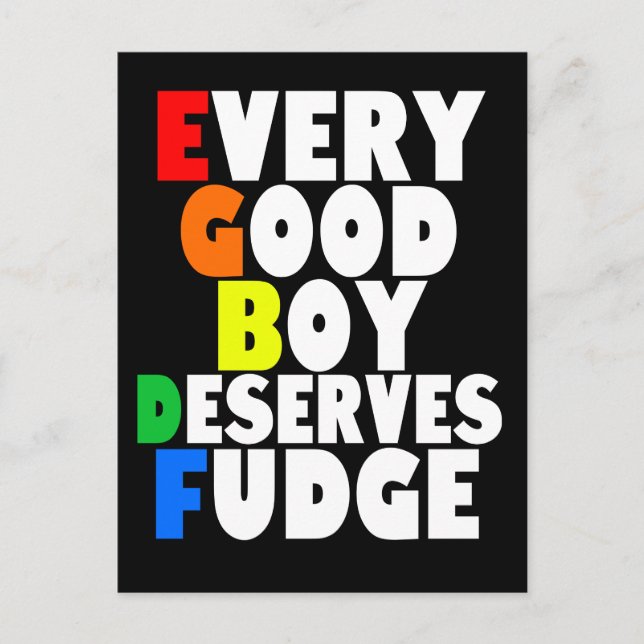 Musical Scale in Rainbow Postcard (Front)