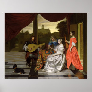 Musical Scene in Amsterdam Poster