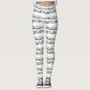 Musical Score Leggings