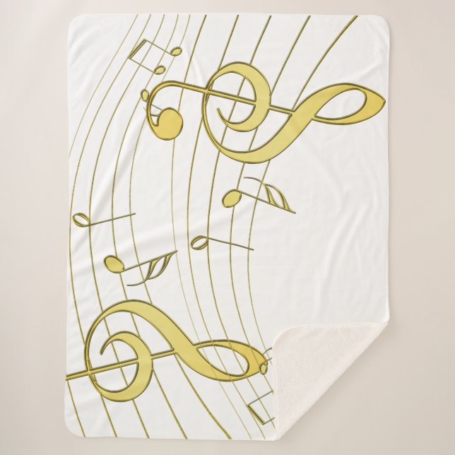 Musical Sherpa Blanket (Front)