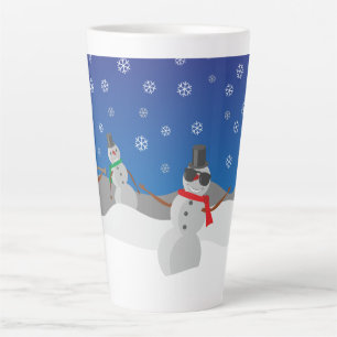 Musical Snowmen Latte Mug
