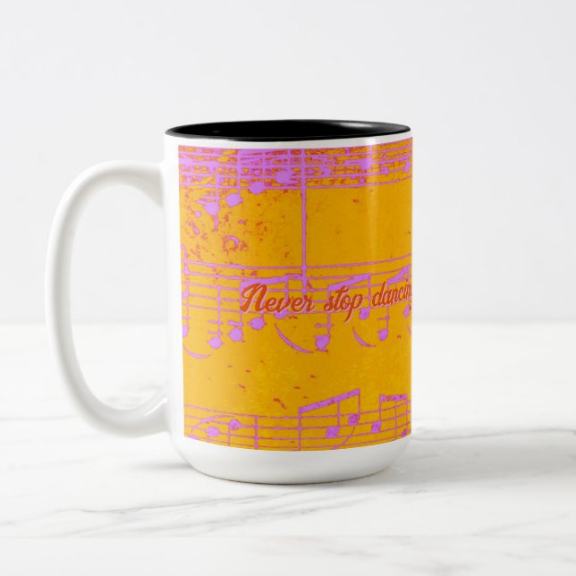 Musical Steps- Citrus Jam Mug (Left)