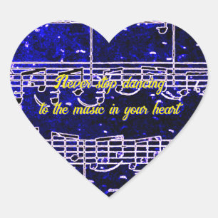 Musical Steps- Electric Blues Sticker