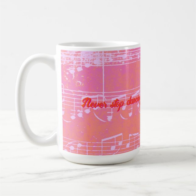 Musical Steps- Mango Tango Mug (Left)