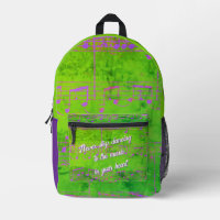 Musical Steps- New Jazz Backpack