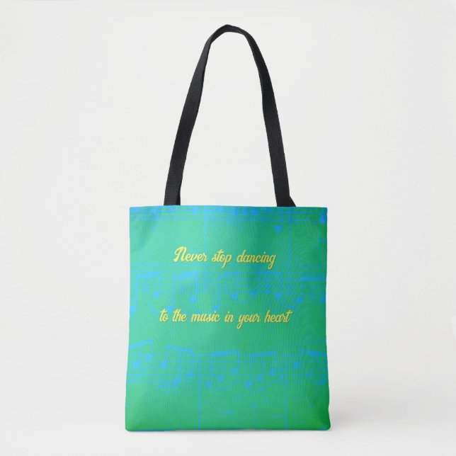 Musical Steps- Seaside Sway Tote Bag (Front)