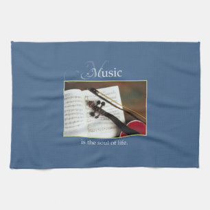 Musical Strings, The Soul of Life, Traditional Kitchen Towel