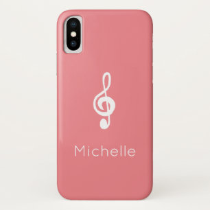 Musical Symbol Treble Clef Pink Case-Mate iPhone Case