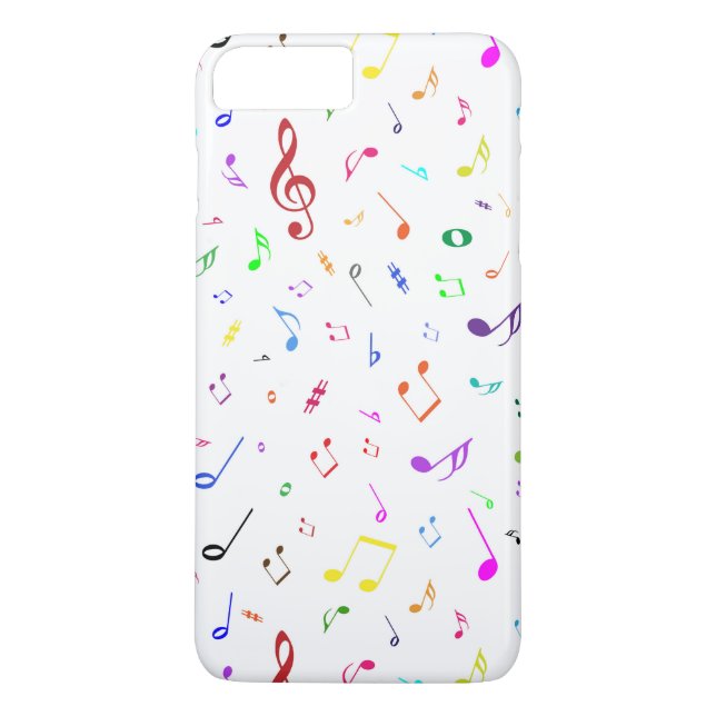 Musical Symbols in Rainbow Colours Case-Mate iPhone Case (Back)
