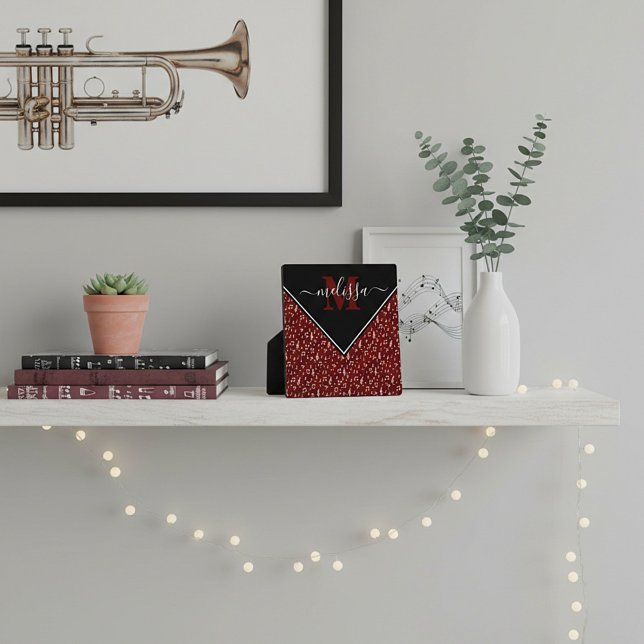 Musical symbols personalized plaque (Creator Uploaded)