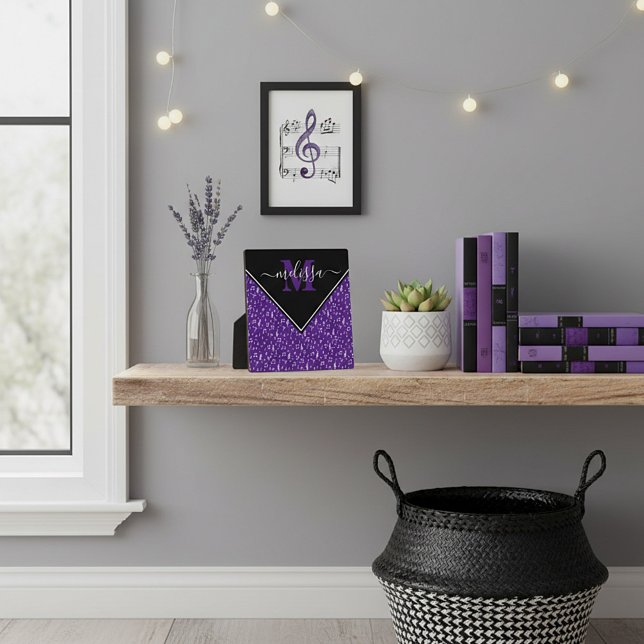 Musical symbols personalized plaque (Creator Uploaded)