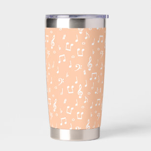 musical symbols  thermal tumbler