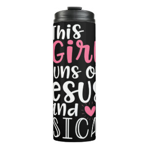 Musical Theater Gifts Teen Girl runs on Jesus Musi Thermal Tumbler