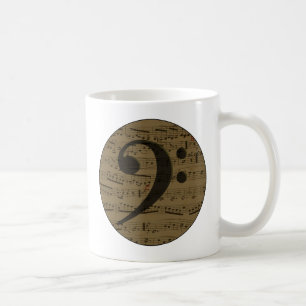 Musical Treble Clef Sheet Music Classic Coffee Mug