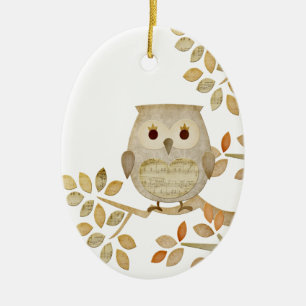 Musical Tree Owl Ornament