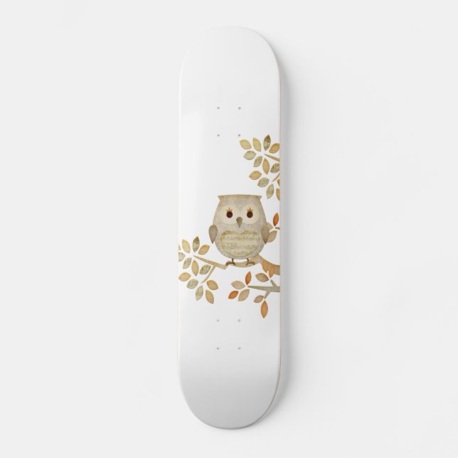 Musical Tree Owl Skateboard (Front)