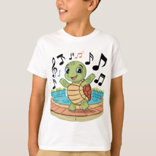 Musical Turtle with Microphone T-Shirt