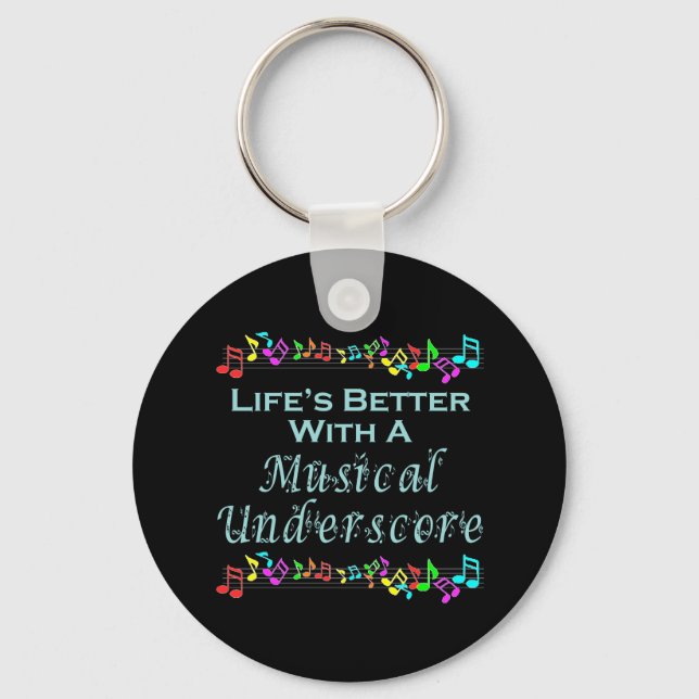 Musical Underscore Keychain (Front)