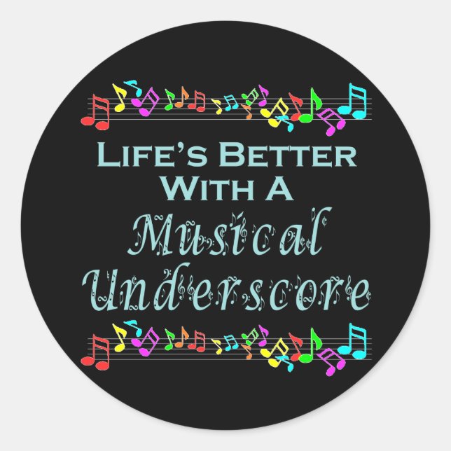 Musical Underscore Stickers (Front)