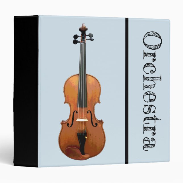 Musical Violin Orchestra Binder (Front/Spine)