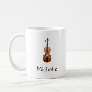 Musical Violin Personalized Coffee Mug