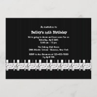Musically Inclined Birthday Party Invitation