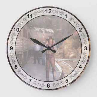 Musician -Accordion - The guy and the Squeeze Box Large Clock
