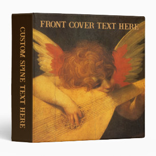 Musician Angel Playing Lute by Rosso Fiorentino Binder