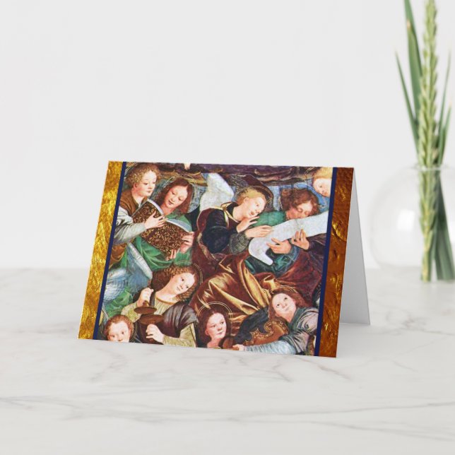 Musician Angels Inspiration Holiday Card (Front)