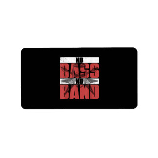 Musician Bassist Gift Idea Bass Guitar Label