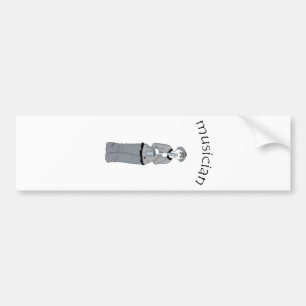 musician bumper sticker