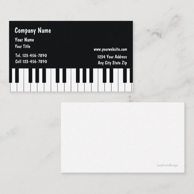 Musician Business Cards (Front/Back)
