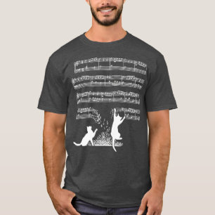 Musician  Cats And Sheet Music T-Shirt