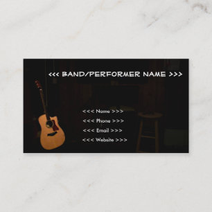Musician Customizable Business Cards! (Guitar) Card