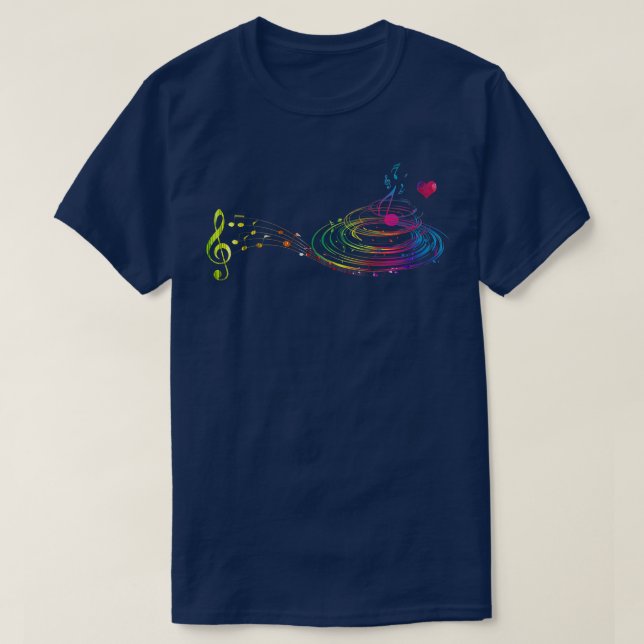 Musician Gift Musical Instrument Music Notes Trebl T-Shirt (Design Front)