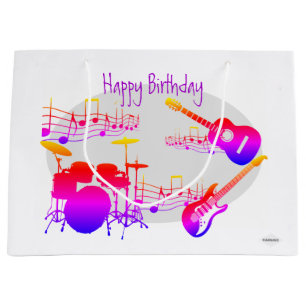 Musician Graphic Gift Bag Design HAMbyWG