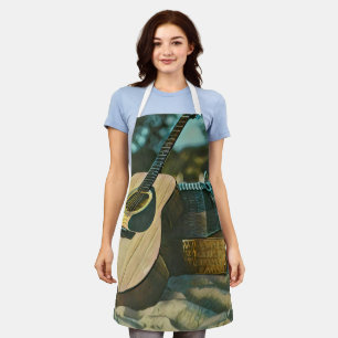musician guitar lovers gift apron