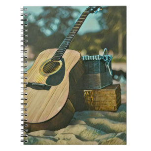 musician guitar lovers gift notebook