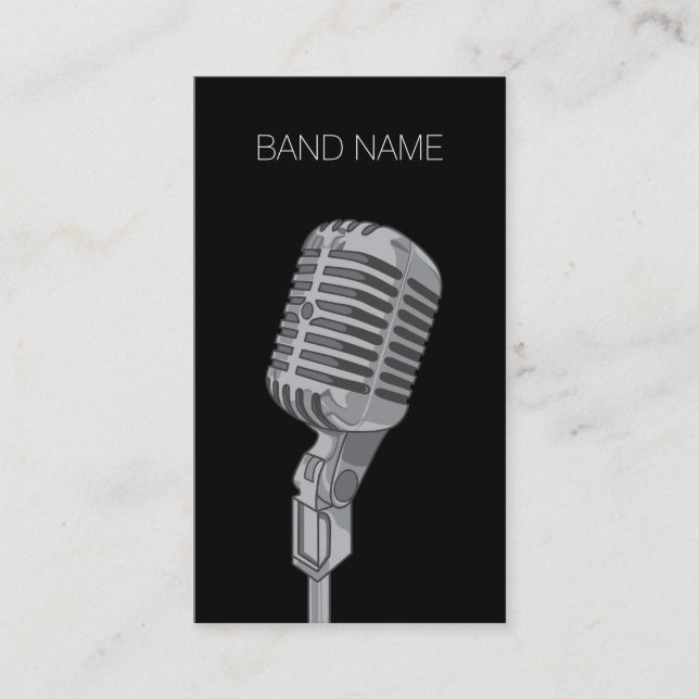 Musician Guitarist Singer Band Artist Publicity Calling Card (Front)