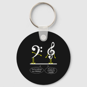 Musician Marching Band Music Funny Nothing But Tre Keychain