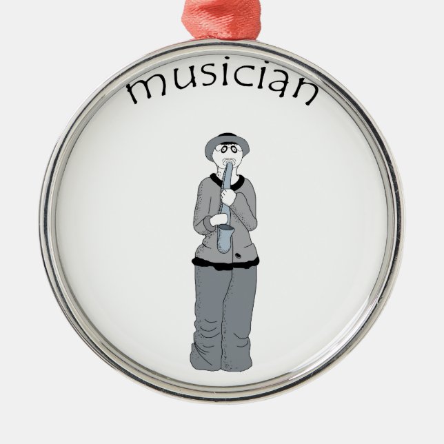 musician metal ornament (Front)