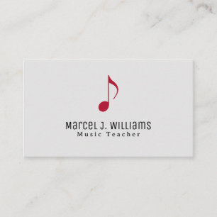 Musician Minimalist Professional Card