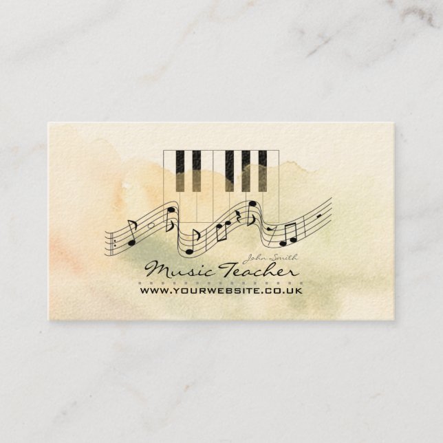 Musician/Music Teacher Business Card (Front)