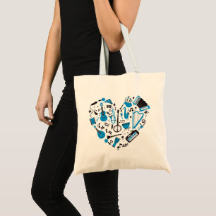 Musician Musical Instrument Heart Tool Tote Bag