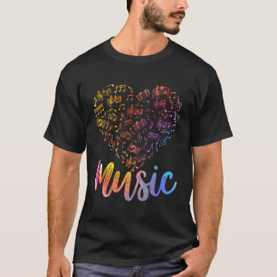 Musician Musical Instrut Music Notes Treble Clef T-Shirt
