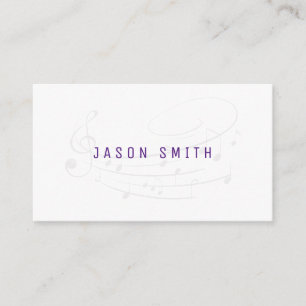 Musician Musical Notes Business Card