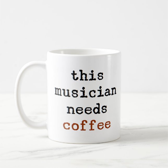 musician needs coffee mug (Left)
